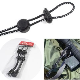 Outdoor mountaineering backpack hanging mountaineering pole rope buckle fixed buckle elastic rope binding buckle equipment lanyard elastic tail rope -