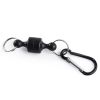 Fishing Hanging Buckle Magnetic Buckle Fast Hanging Buckle Wireless Lost Rope Metal Strong Magnetic Force Outdoor Mountaineering - D12mm black