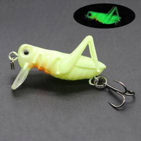 Fishing Bionic Grasshopper Lure; Wobbler Hard Bait For Freshwater 3g/0.11oz 35mm/1.38in - Color-E