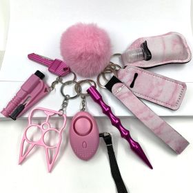 Custom Personal Safety Survival Women Alarm Window Breaker Set Girl Self Defense Keychain - Style2