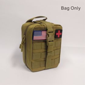 MOLLE Tactical First Aid Bag - Detachable Medical Kit with Emergency Supplies for EMT, Survival, and Tactical Gear - Mud Color