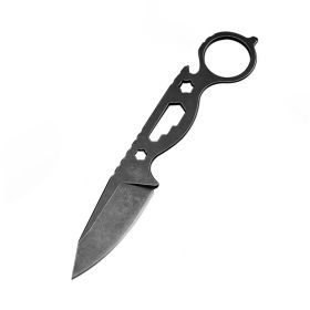 Outdoor Wilderness Survival Small Straight Knife Hunting Knife Pocket Knife - As pic show - Style E