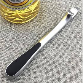 Portable Bottle Opener Zinc Alloy Beer Opener Hand-Held Cap Lifter Party Supplies Souvenirs Gifts for Home Bar - black