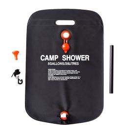 20L/40L Outdoor Portable PVC Shower Bag Water Bag; Camping Hiking Accessories - 20L