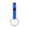 1pc Aluminum Whistle With Keychain; Sturdy Lightweight Whistle; For Signal Alarm; Outdoor Camping; Hiking Accessories - Blue