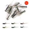 10pcs Lure Artificial Lure With Hook; Small Gray Fish Simulation Soft Bait - With Hook - 10pcs