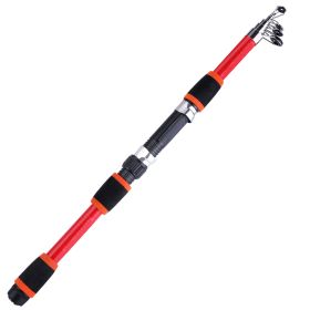 Sougayilang Travel Telescopic Fishing Rod Glass Fiber Fishing Pole - Orange