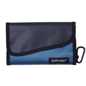 Kylebooker Fishing Soft Bait Binder Wallet Case Lure Tackle Storage Bag - Blue