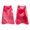 Pet Raincoat Medium Dog Golden Retriever Waterproof Reflective Strip Outdoor Raincoat - red - M