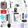 125Pcs Survival Kits Professional Emergency Survival Gear Tactical First Aid Kit Supplies for Outdoor Adventure Camping Hiking Hunting - Survival Tool