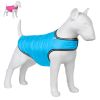 Dog Winter Coat for Very Small Dogs Waterproof Warm Jacket for Cold Weather Adjustable Doggie Coat with Velcro Blue Vest XXS Size - Airyvest