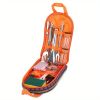 19Pcs Camping Cooking Utensil Kit Portable Picnic Cookware Outdoor Kitchen Equipment Gear Campfire Barbecue Appliances with Storage Bag - 19Pcs/Set