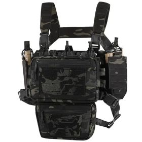 Chest Rig Tactical Chest Rig Molle Modular Micro Fight Chest Rigs With Magazine Pouch For Outdoor Hunting Aisoft - Dark Camo