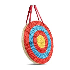 Solid Straw Round Archery Target for Backyard Outdoor Hunting Shooting Practice - As pic show - 3 Layers