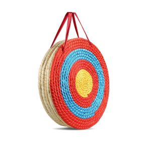 Solid Straw Round Archery Target for Backyard Outdoor Hunting Shooting Practice - As pic show - 5 Layers