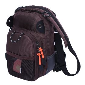 Fly Fishing Chest Bag Lightweight Waist Pack - Brown