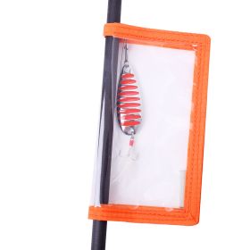 4 Packs Fishing Lure Wraps Clear PVC Protective Covers - Orange - 4 Pack Large 7.48in x 3.89in