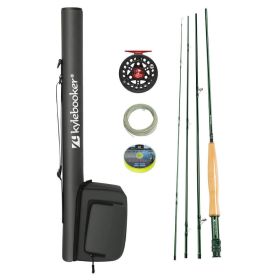 Kylebooker Fly Fishing Combo Kit 3/4/5/6/7/8 Weight Starter Fly Fishing Rod and Reel Kit  with One Travel Case - 6wt 9'0''4pc Rod,5/6 Reel