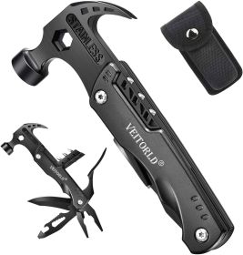 Cool Gadgets Survival Tools Hammer Multitool - Black