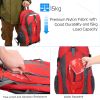 36L Outdoor Backpack Waterproof Daypack Travel Knapsack - Red