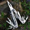 Multifunction Stainless Steel Multi-tool Pocket Knife Pliers Folding Pliers Mini Portable Folding Pliers Folding Blade Knife - Silver-L