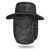 Fishing Hat; Waterproof Sun Protection Boonie Hat For Outdoor Safari Hunting Hiking Gardening - Grey