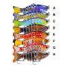 Funpesca 10cm 15.61g Hard Plastic 3d Bionic Eyes Freshwater Saltwater Bass Top Water Jointed Fish Lures - Color B