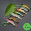 3pcs/7pcs Shrimp Lure Fishing Lures Artificial Bait - 3pcs