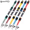 Sougayilang Travel Telescopic Fishing Rod Glass Fiber Fishing Pole - Blue