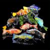 Funpesca 10cm 15.61g Hard Plastic 3d Bionic Eyes Freshwater Saltwater Bass Top Water Jointed Fish Lures - Color B