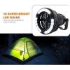 Portable LED Camping Lantern with Ceiling Fan - Hurricane Emergency Survival Kit - Oumilen