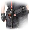 Adjustable Fishing Belt With Buckle; Waist Fishing Pole Rod Holder For Outdoor Freshwater Saltwater - Black