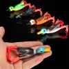 1pc Soft Fishing Lure Duck Artificial Bait With Rotating Legs; Cool Fishing Bait 9cm/11g 3.5in/0.39oz - Brown