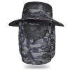 Fishing Hat; Waterproof Sun Protection Boonie Hat For Outdoor Safari Hunting Hiking Gardening - Grey