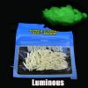 50pcs Maggot Fishing Lure; Luminous Worms Soft Baits 1.6cm/0.6inch - No Luminous