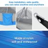 Travel Camping Hammock with Net Mosquito Lightweight Nylon Fabric - Gray & Blue - Hammock