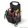 Pro Electrician's Ultimate Tool Bag - Portable, Organized, Durable & Battery-Free Ban on Amazon sales - black