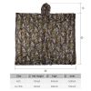 Kylebooker 3D Maple Leafy Hunting Camouflage Poncho Ghillie Suit Sniper Clothing Camo Cape Cloak - M/L