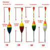 10pcs Fishing Floats Set Buoy Bobber Fluctuate Mixed Size Color Float Buoy Pesca Light Stick Floats - 10pcs/set