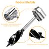 Outdoor Survival Tools for Bushcraft Hand Auger Wrench Woodworking Drill Survival Settler Tool Scotch Eye Auger - Orange & Silver