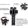 Adjustable Fishing Belt With Buckle; Waist Fishing Pole Rod Holder For Outdoor Freshwater Saltwater - Black