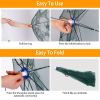 Foldable Fishing Bait Net Trap Crab Net Shrimp Fish Cast Dip Cage - Green