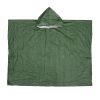 Emergency Rain Poncho Weather Proof Outdoor Survival Camping Gear - Green - Camping supplies