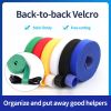 Back-to-back Velcro Fishing Rod Nylon Self-adhesive Tape Hook Hair Same Body Velcro Fishing Tools Data Cable Power Cable Managem - Thegreenis3mx2