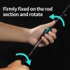 Fishing Rod Fixed Ball Rod Ball Mini Protection Anti-Collision Rod Retractor Fishing Rod Stopper Fishing Accessories - Green 2PCS