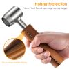 Outdoor Survival Tools for Bushcraft Hand Auger Wrench Woodworking Drill Survival Settler Tool Scotch Eye Auger - Orange & Silver