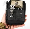 EDC Pouch Tool Pocket Organizer Molle Tool Pouch For Men, Nylon Compact Organizer For Multitools - Black