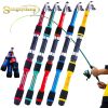 Sougayilang Travel Telescopic Fishing Rod Glass Fiber Fishing Pole - Red