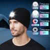 Light Knitted Hat With 5 LED Strong Lights; Lighting Warning Lights; Suitable For Outdoor Night Running And Fishing - Black - One-size