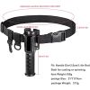 Adjustable Fishing Belt With Buckle; Waist Fishing Pole Rod Holder For Outdoor Freshwater Saltwater - Black